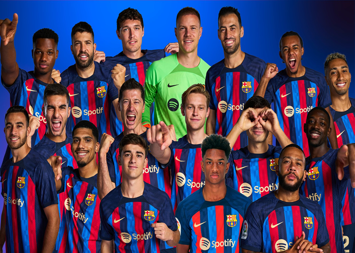 Jugadores de fútbol club barcelona