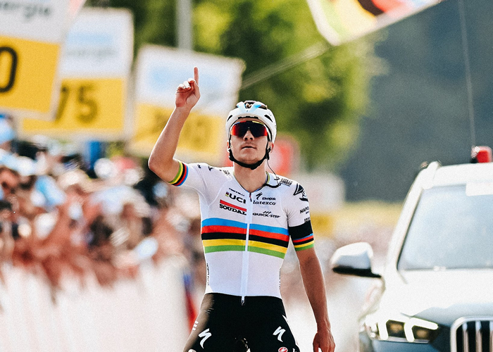 Remco Evenepoel, ganador de la 7ª etapa de la Vuelta a Suiza y