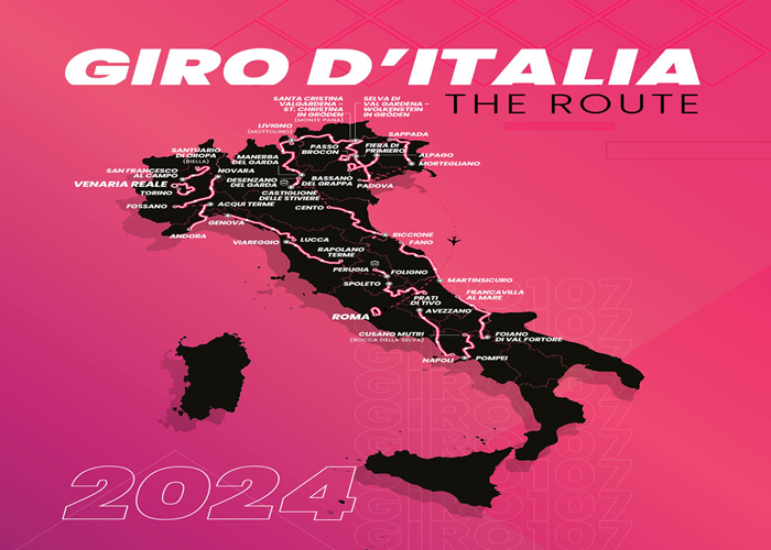 Presentado el recorrido del Giro de Italia 2024 Diario Deportes El
