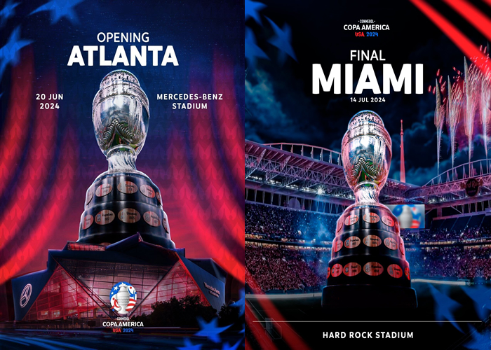 Atlanta y Miami, sedes del partido inaugural y final de la Copa América