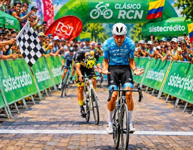 Adrián Bustamante ganó la 8ª etapa y Javier Jamaica virtual ganador del Clásico RCN