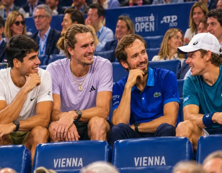 Alcaraz, Zverev, Medvedev y De Miñaur, a semifinales en el ATP 500 de Viena