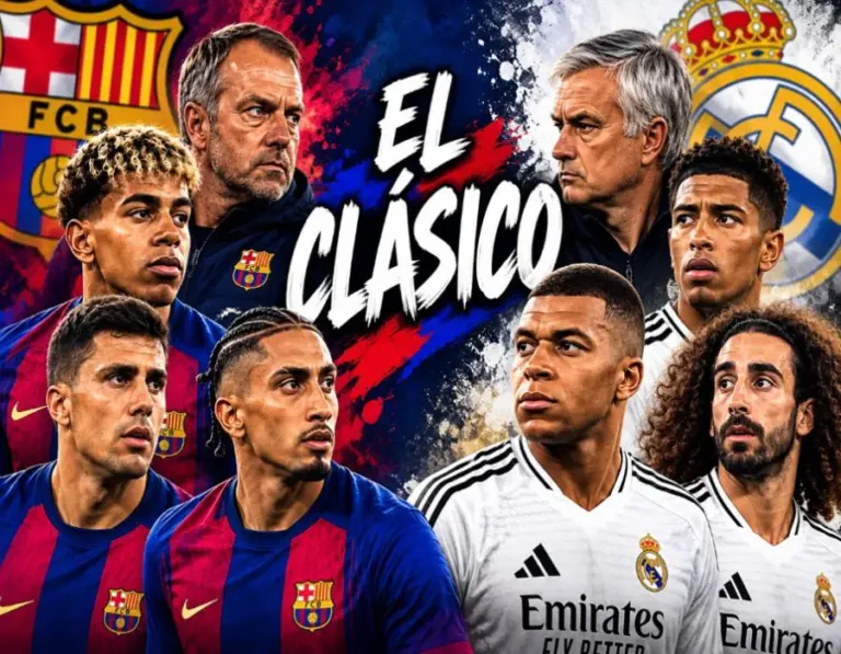 Así llegan Barcelona y Real Madrid al Clásico Español