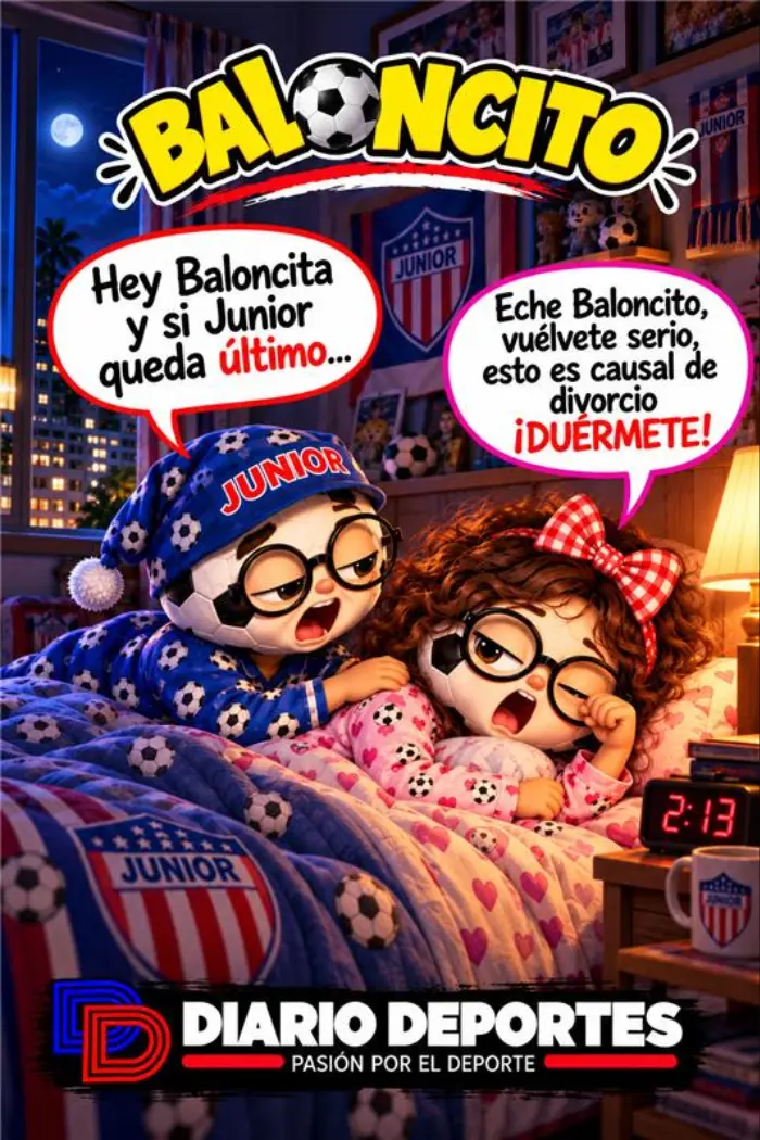 Baloncito teniendo pesadillas con Junior