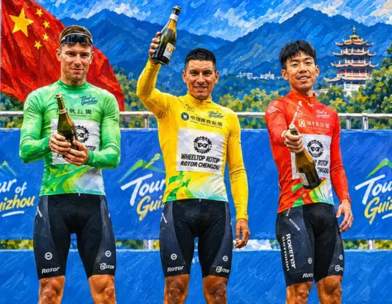 El ecuatoriano Jonathan Caicedo acaricia el título del Tour de Guizhou en China