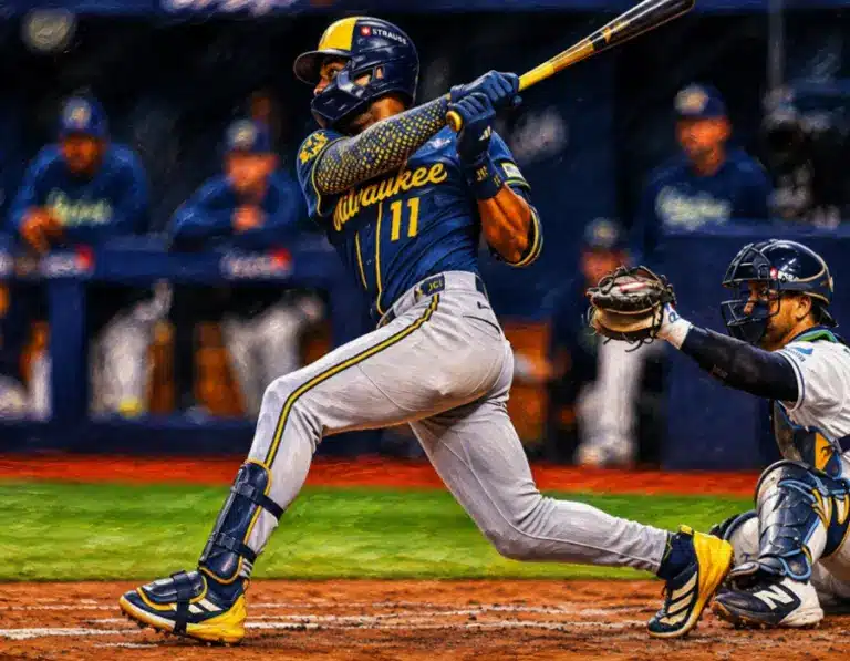 El joven venezolano Jackson Chourio escribe historia a batazo limpio en la Serie Mundial