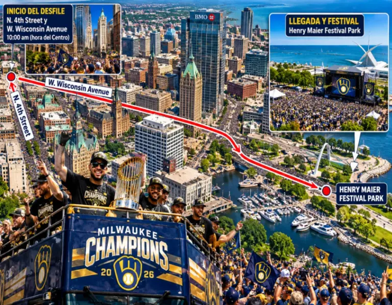 Este viernes Milwaukee se vestirá de fiesta para celebrar su primera Serie Mundial