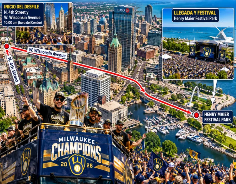Este viernes Milwaukee se vestirá de fiesta para celebrar su primera Serie Mundial