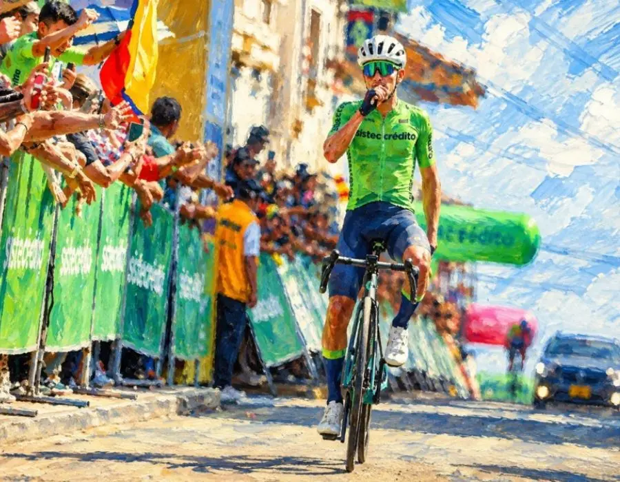Estiven García desafió al pelotón y Javier Jamaica se vistió de líder en el Clásico RCN