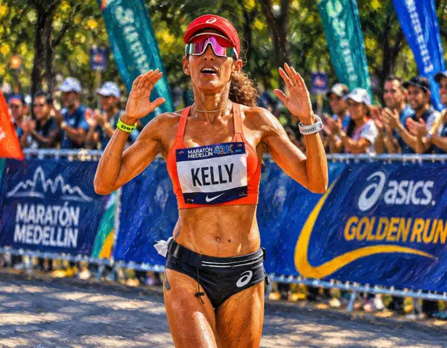 Kelly Arias y Wilmer Chávez ganaron la ASICS Golden Run de Medellín 2026