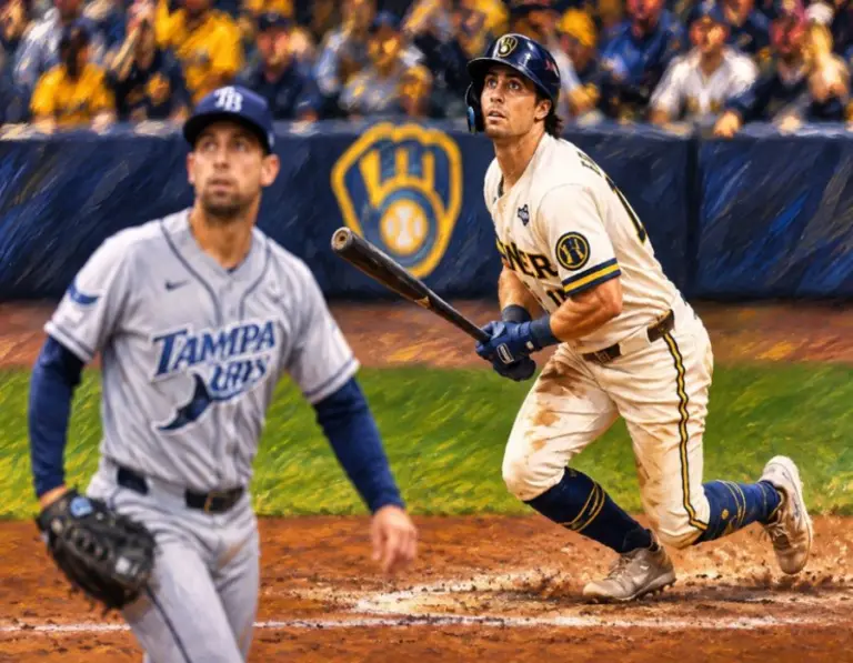 Los Cerveceros volvieron a vencer a los Rays remontando 5-4, Cooper Pratt el héroe del juego