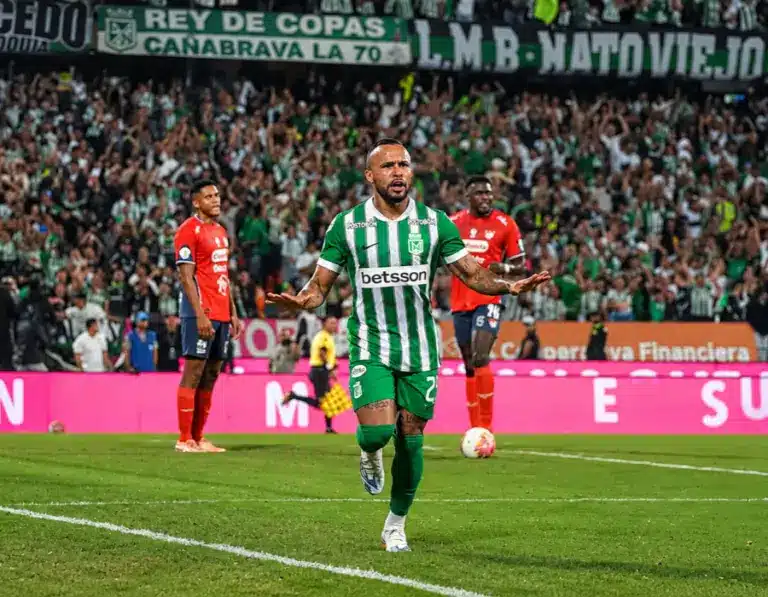Nacional listo en los Cuadrangulares, venció 2×1 al Medellín en el clásico paisa por la 16ª fecha