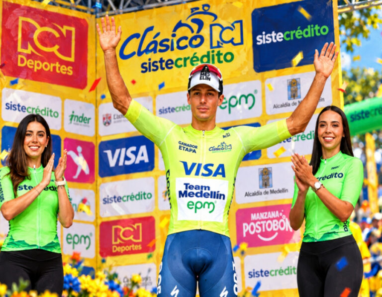 Wilmar Paredes ganó en la 3ª etapa del Clásico RCN y es líder venciendo en 2 de 3 etapas