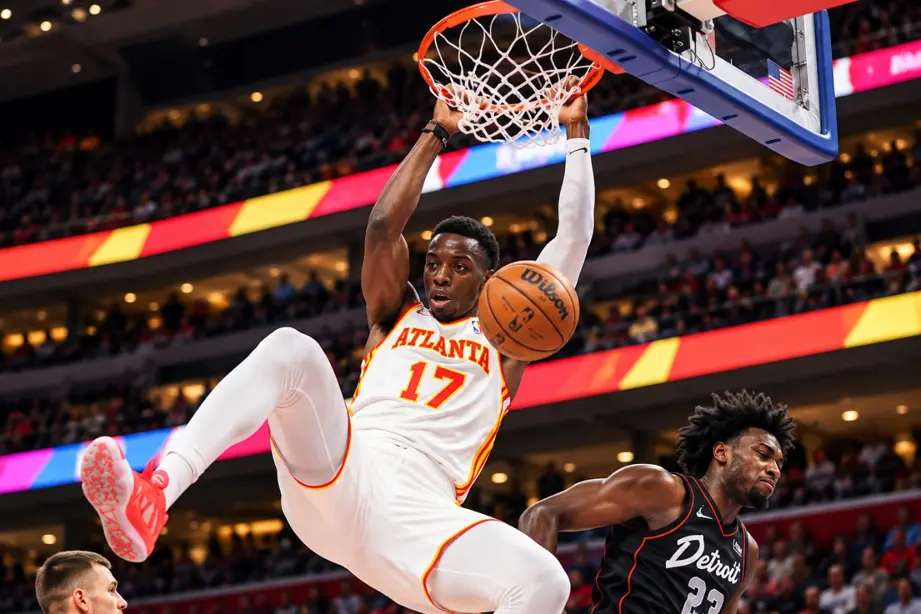 Onyeka Okongwu brilló con doble-doble y los Hawks frenaron la racha ganadora de los Cavaliers