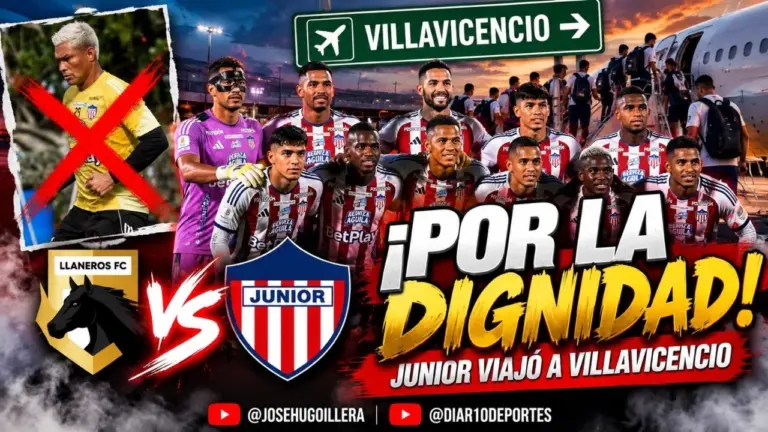 ¡A TERMINAR CON DIGNIDAD! JUNIOR VIAJÓ A VILLAVICENCIO.