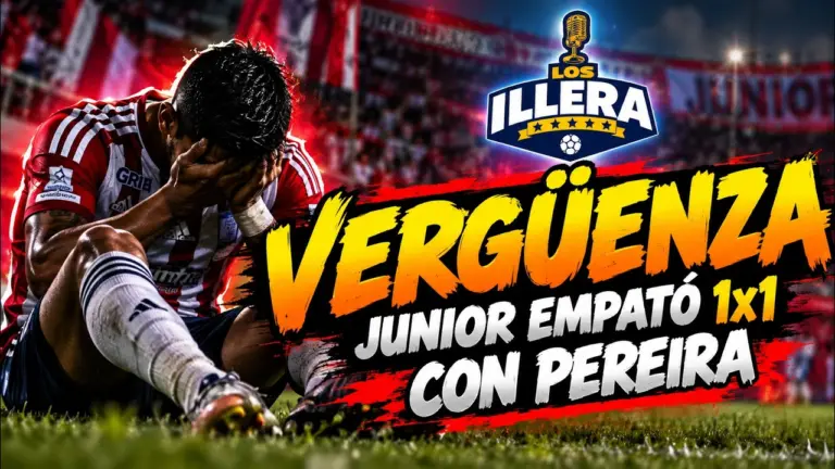 ¡Vergonzosa presentación del Junior! Empató 1x1 con Deportivo Pereira